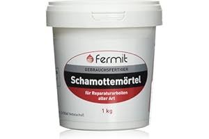 Fermit Schamottemörtel 1kg feuerfest Kleber Mörtel Schamottmörtel