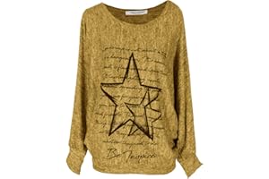 Emma & Giovanni - Sudadera Oversize con Estampado de Estrellas - Mujer