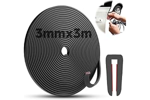 TXXATX 3 m kantskydd för plåt 3 mm gummi profil EPDM U-form självhäftande metall för bildörrar, metallplattor, glasplattor, d