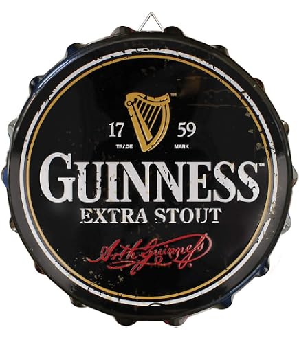 Insegna In Legno Guinness 30x15 Cm: Design 3D Stile Vintage Con Animali Dello Zoo