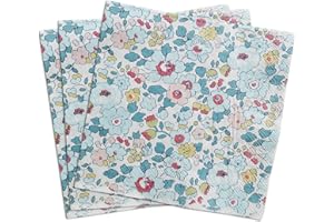 ZELTEN 20 Conte tovaglioli di carta Vintage modello floreale, stampa Peonia uccelli decorativi decoupage cena Tea Party doccia Serviettes (Blue Floral)