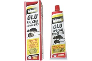 NUISIPRO - Colle Piège Anti-Rongeurs & Insectes – Tube 135 g – Capture Rats, Souris, Cafards, Fourmis, Lézards – Colle Non Toxique et Résistante à l’Humidité