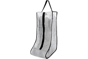 AYNKH Sac de Bottes imperméable à l'eau, Housse de Protection Transparente pour Chaussures Hautes avec poignée Sac à glissière de Rangement Anti - poussière, Jour de Pluie Chasse randonnée pêche