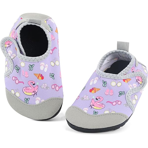 Chaussures Natation Garçons Filles Chaussures Aquatiques Enfants - Plage, Piscine - Antidérapantes, Séchage Rapide - Motifs Animaux - Garçon Fille Chaussures Plage Antidérapantes