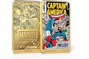 IMPACTO COLECCIONABLES FANTASY CLUB Collection de lingots d'or Captain America de Marvel Comics - Cap Goes Wild #106