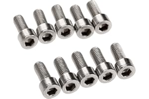 DOPHEE 10Pcs Bike Water Bottle Cage Bolts Holder Screws M5 Inner Rack Hexagon Stainless Steel Screws