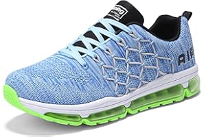 SUMATENG Homme Femme Chaussures de Sport Course Sneakers Air Running Baskets Fitness Outdoor Gym Multicolore Respirante Shoes Legere Confortable Antidérapant Noir Blanc Gris Rose Rouge 34-46EU