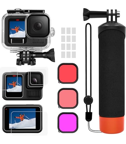 AFAITH Filtri Subacquei Custodia Impermeabile Set Per GoPro Hero - Foto 5
