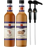 Kahve ve Kokteyl Şurubu 2&rsquo;li &Ccedil;ikolatalı Kurabiye Toffee Nut 700 ml Pompa Hediye