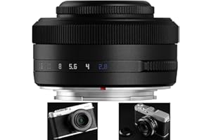 TTArtisan AF 27mm F2.8 XF Lens for Fuji X Mount Cameras X-A1 X-A10 X-M1 X-T1 X-T10 X-T100 X-PR01 X-PR03 X-E1 X-E2S XS10 X-H1 X-H2S and More.(Negro)