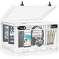Lalifebuss Large Lockable Storage Box, Combination Lock Box for Personal Items/Office Locker/School/Medicine/Snacks/Phone Jail/Electronic/Home