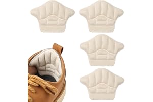 EQLEF Uchwyt na piętę, zapobiegające powstawaniu pęcherzy, do zbyt dużych butów, 2 pary, wygodna poduszka na piętę dla mężczyzn i kobiet, regulowane, samoprzylepne wkładki do butów