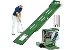 WildFun Tapis de Golf avec Portes et Miroir, Tapis de Golf pour Les Hommes Jouant au Golfs à la Maison ou au Bureau