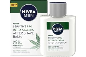 NIVEA MEN Sensitive Pro Balsamo Dopobarba Ultra-Calming in Confezione da 100 ml, After Shave Uomo con Olio di Semi di Canapa e Vitamina E, Balsamo Barba Lenitivo