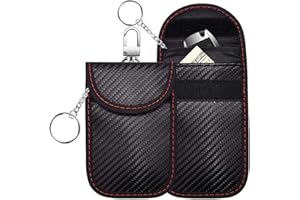 Signal Blocage Faraday Pochette Sac,Pochette Etui Anti RFID cle Voiture,Pochette Faraday,Pochettes Blocage Signal RFID pour Clé Voiture,Universel Etui de Protection Pochette Anti RFID Clé Voiture,1PC
