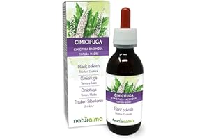 ‎NATURALMA Trauben-Silberkerze (Cimicifuga racemosa oder Actaea racemosa) Rhizome Alkoholfreier Urtinktur Naturalma - Flüssig-Extrakt Tropfen 120 ml - Nahrungsergänzungsmittel - Veganer