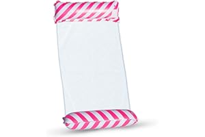 TUXUNQING Wasserhängematte mit Netz – Dicke PVC Version, 100kg Tragkraft, 4-in-1 Hängematte Pool für Meer & Pool, inkl. Handpumpe