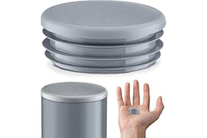 EMFA Tappo alettato tondo 30 mm Grigio 10 pezzi - Tappi a lamelle rotondi 30mm per tubo - Terminali in plastica protettivi 3 cm