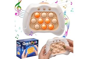 YIZEMAY Pop Fidget it Spielzeug, Pop Ball it Game Controller Bubble Sensory Fidget Toy Poppet Push Pop Bubble Pop It Fidget Toys Elektronisches Sensorspiel Lernspielkonsole für die Frühe Kindheit(D)