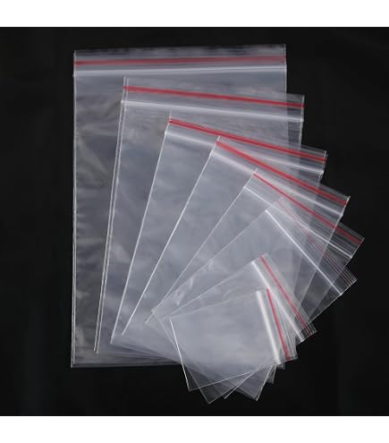 Sacs De Rangement Refermables - Lot De 500 - Petits Sacs Plastique Transparents - Fermeture Zip