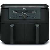 Ninja MAX Dual Zone Hot Air Fryer, 2 Drawer, 9.5L, 6-in-1, Oil-Free Cooker, Air Fry, Max Crisp, Fry, Bake, Reheat, Dry, Dishw