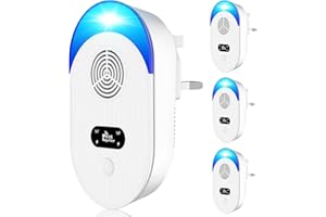 PROBAGEL Ultrasonic Pest Repeller, 4PCS Powerful Mouse Repellent Plug In Pest Control - Effective Against Mice, Rats, Mosquitoes, Spider, Cockroach, Moths, Ants Etc Insect And Pest, Harmless To Pets And Human