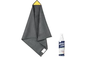 loukin Chiffon de Nettoyage magnétique pour Tableau Blanc, effaçable à Sec, réutilisable et Lavable, Gris, 30,5 x 30,5 cm, nettoyant pour Tableau Blanc de 96,4 g Inclus