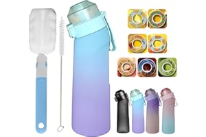 FIENZA Air-up Borraccia con 7 cialde aromatiche, 650ML Air Borraccia Up Senza BPA, Airup Starter Up Set borracce Bere Frutta Fragranza Bottiglia Acqua Dolce E%0 Tazza Acqua