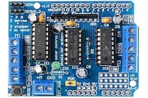 DollaTek L293D del Motor de expansión de Unidades Escudo para Arduino Duemilanove Mega UNO R3 de ATMEL AVR