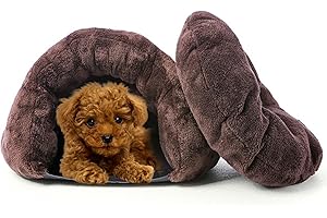 PETCUTE Camas para Perros Gatos Saco de Dormir para Perros cálido Cuevas casa para Gatos Nido de Gato caseta de Perros