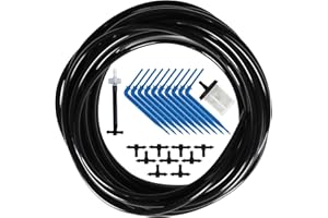 JIYANG Solar Automatic Drip Irrigation Kit, Solar Irrigation System Accessories, Garden Plant Watering Device Automatic Watering System Expansion Kit With 32FT Hose, Greenhouse Irrigation System Kit