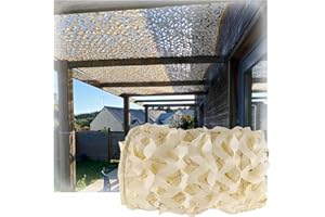 YZJL Rete Mimetica Beige, 2x2m Camouflage Tela Netto di Oxford, Rete Ombreggiante per Esterni, Adatto per decorazioni di feste, fotografia, caccia, campeggio, protezione solare