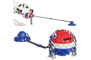 LiRiQi Molar Multifuncional para Mascotas, Pet Molar Bite Toy, Palo de Cepillo de Dientes, Juguete para Perros con Ventosa,Juguete masticable para masticadores agresivos, Cuidado Dental para Perros