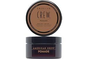 American Crew - Pomade, Cera para el Pelo de Hombre, Alta Fijación, Fuerte y Duradera, Aporta Definición y Brillo, Acabado Flexible, Para Cabellos de Cualquier Longitud