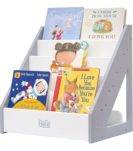 HEYOUTH Libreria Montessoriana Per Bambini,porta Libri Bambini In Legno Naturalelibreria Bambini A 5 Livelliscaffale Libreriaper Camera Dei Bambini Camera Da Gioco Asilo Nido Scuola - 12