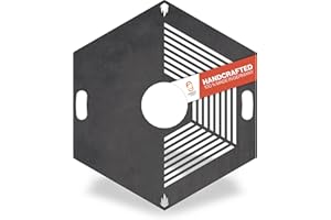 FEUERFEST 123 GMBH Plaque de cuisson ignifuge 123 rectangulaire I Ø 80 cm I Plaque de cuisson en acier à grain fin I Plaque de plancha massive de 4 mm d'épaisseur I Accessoire de barbecue pour brasero, tonneau à feu