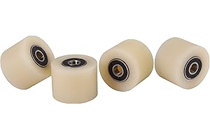 LASANA SMART MACHINES 4 Pieces Nylon Polyamide Rollers 40 mm diameter 30 mm wide 8 mm bearing - UK Based Inventory - (40-30-8)