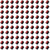 Electronic spices Small Mini Boat Snap-in 2-Pin On/Off Rocker Switch Button (100psc) (RED)