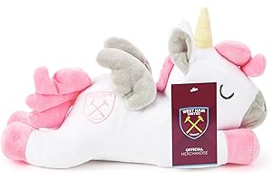 THE GIFT SCHOLARS West Ham Unicorn Plush 30 cm Officially Licensed Football Soft Toy Plush For Adults And Kids