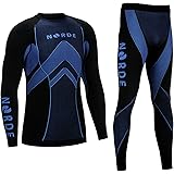 Norde THERMOTECH Herren Funktionswäsche Thermoaktiv Atmungsaktiv Base Layer Set Outdoor Radsport Running