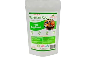 VITMAN NUTRITION Valerian Root 60 Pure Tablets - Natural Relief of Sleep disturbances - Restores Normal Sleep Pattern - Promotes Regular Sleep Routine - Vegan Safe (60)