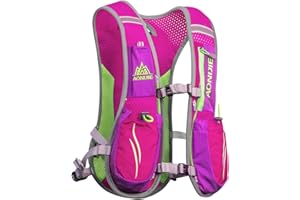 Geila Hydration Backpack, Hydration Vest Outdoors Sport Trail Marathoner Running Race Lightweight Rucksack for Men & Women