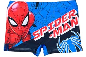 Marvel Spider Man Costumi da Bagno per Ragazzi, Pantaloncini da Bagno, Boxer da Bagno per Bambino, Taglie 3 a 8 Anni