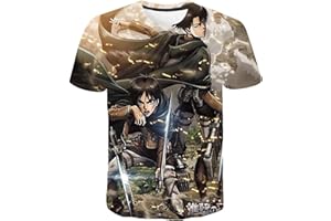 JFLY 3D Attack On Titan Printed T-Shirt 2021 Neue Sommer Männer Frauen Kinder Casual Streetwear Casual T-Shirt Fashion Cool Tops Tee