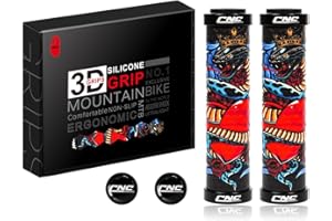 Chooee Puños de Silicona para Bicicleta MTB puños para Manillar de montaña Grips