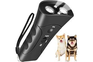 WEIMEIH Anti Barking Device for Dogs, Ultrasonic Dog Barking/Sonic Deterrents Device, 3 in 1 Handheld Waterproof Dog Training/Barking Control Device, Safe Frequency Anti Bark Stopper for Most Dogs