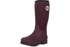 Lakeland Active Women's Rydal Neoprene Insulated Rubber Mucker & Yard Wellington Boots Warm Lined Fully Knee High Waterproof Wellies in Black, Moss Green, Navy Blue & Plum