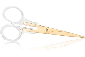 SIRMEDAL Acryl Gold Scissors for Office Home School Art Craft (6.5”)
