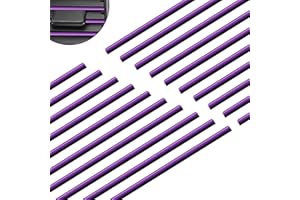 KINBOM 20 Pezzi 20cm Striscia Decorativa Auto Interni, Finiture per Bocchette di Ventilazione per Auto Decorazioni Interne per Auto in PVC per Griglie per Bocchette di Ventilazione Diritte (Viola)