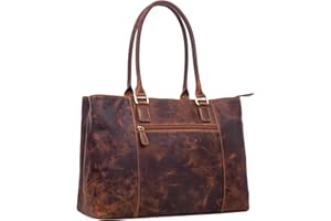 STILORD 'Marika' Bolsa Portátil 15,6 Aduanas Cuero Dames Maletín Cuero Grande Damas Bolsa Hombro Oficina Bolso Cuero Genuino Vintage